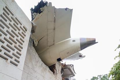 Air India 787 wreckage tail-c-Office of Indian prime minister
