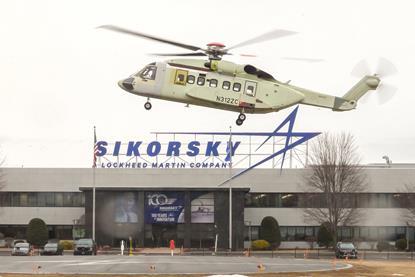 A Sikorsky S92A+ lands