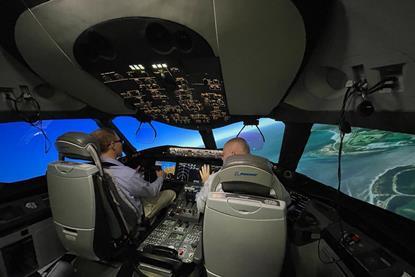 Boeing 787 simulator