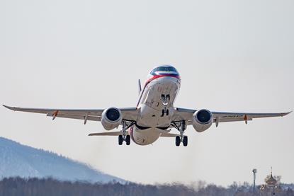 Superjet maiden flight PD-8 title-c-United Aircraft