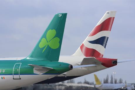 IAG British Airways Aer Lingus tails