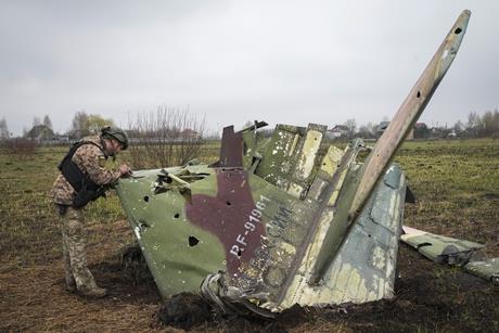 Russian Su-25 wreckage