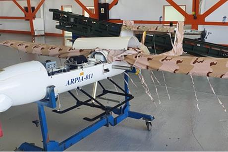 Partially Assembled Mohajer-2 UAV at Venezuela's El Libertador Air Base