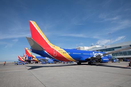 Southwest Airlines Boeing 737-800s at Denver