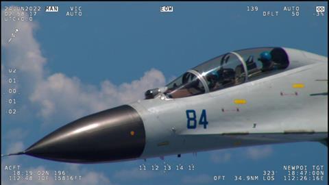 China PLA Chinese air force fighter intercept c US DoD