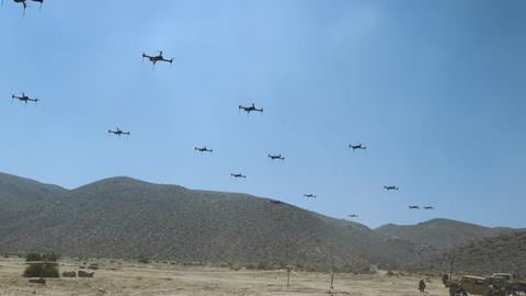 Drone swarm c US Army