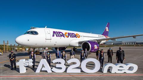 First A320neo delivery to Air Cairo