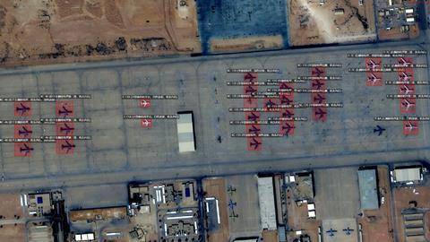 MizarVision E-11, E-3, KC-46, KC-135, P-8 at Prince Sultan Air Base KSA