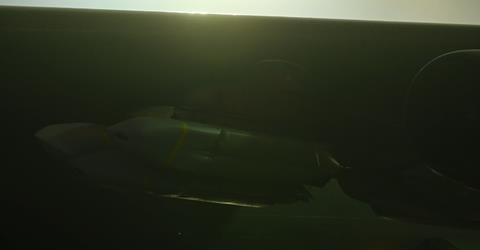 JASSM loaded on B-52H closeup c USAF