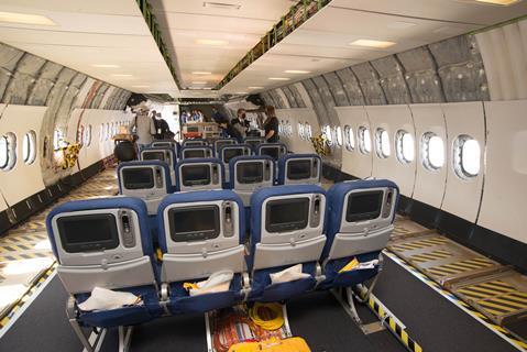 Seats on Boeing 777-9 test aircraft
