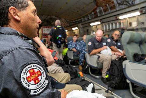 Australia Disaster relief aboard C-17