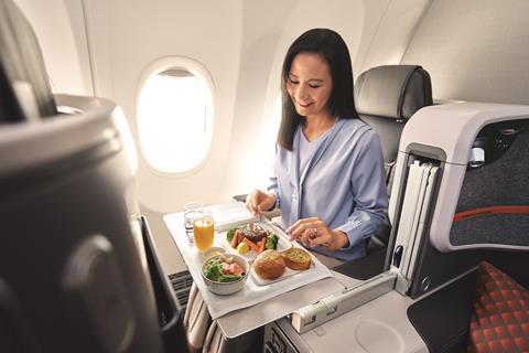 737-8 Business Class_Passenger meal