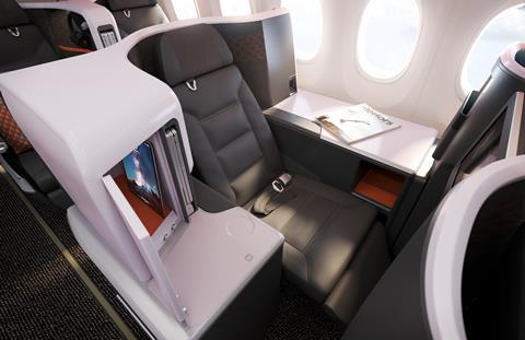 737-8 Business Class_Throne Seat_Recline