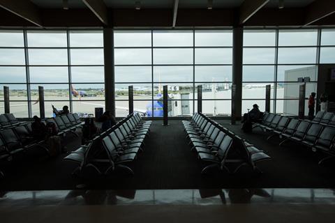 Almost empty airport during Covid (C) Southwest