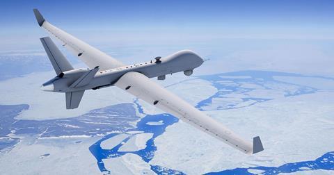 MQ-9 over Canadian arctic c General Atomics