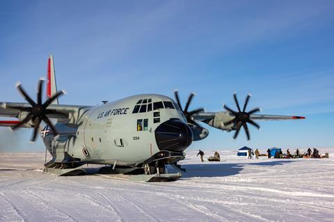 LC-130 side view Lake Parson Canada