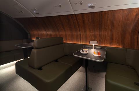 Qantas A380 onboard lounge 1