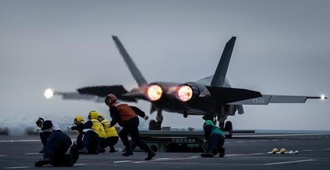 J-35 EMALS with Crew