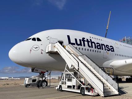 Lufthansa Airbus A380 out of storage