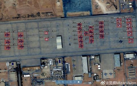 MizarVision E-11, E-3, KC-46, KC-135, P-8 at Prince Sultan Air Base KSA