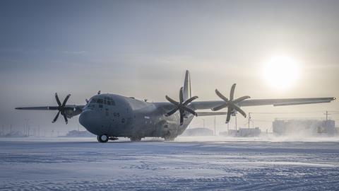 C-130 blizzard taxi c RCAF