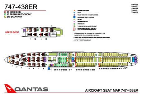 Qantas 747-400ER Seat Map