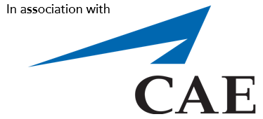 In association with CAE logo