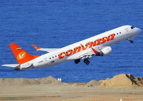 Conviasa Embraer 190AR taking off at Caracas