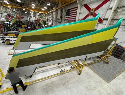 Daher produces 767 horizontal stabilisers at it Stuart, Florida site