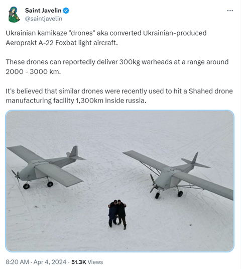 A-22 OWUAV drones