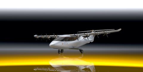 Electra Aero's concept for a nine-passenger electric commuter aircraft