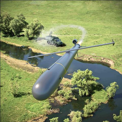 CROSSBOW ONE WAY EFFECTOR (HEAVY) - Missile - DSEI 2025 - ©MBDA  (EMBARGOED for use until 9-September-2025)