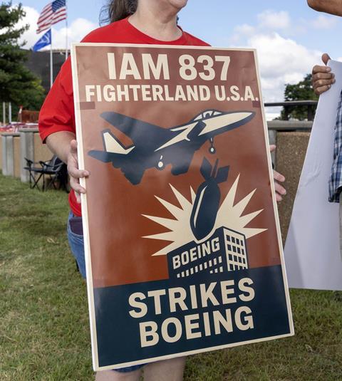 IAM 837 strike at Boeing
