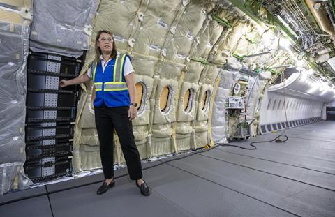 Boeing vice-president of airplane programmes engineering Lisa Fahl