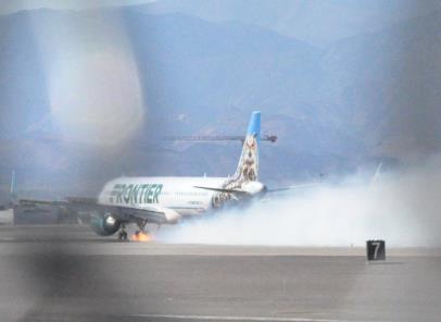 Frontier A321 brake fire