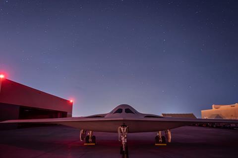 B-21 outside