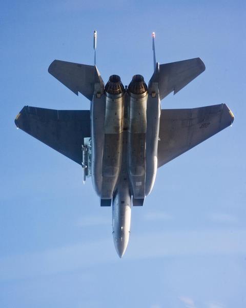 AIM-120 on F-15 c Raytheon