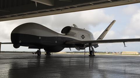 US Navy MQ-4C in Guam