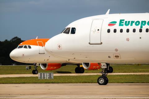 EasyJet European Air Charter jets