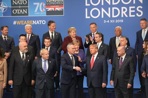 Trump at NATO summit 2019 c NATO HQ