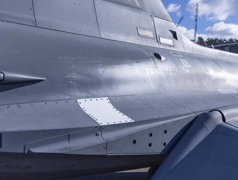 3D-printed hatch on Gripen D