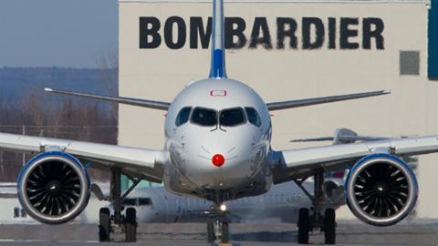 Bombardier CSeries front side