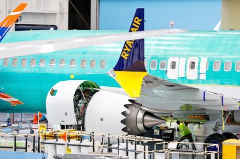 Boeing's 737 assembly facility in Renton, Washington, 25 June 2024