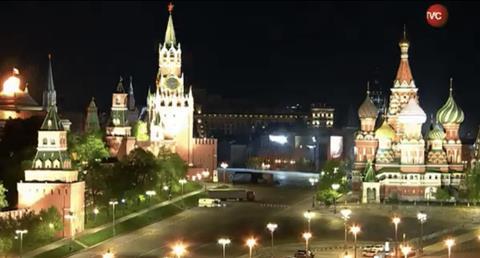 Kremlin strike from Red Square view