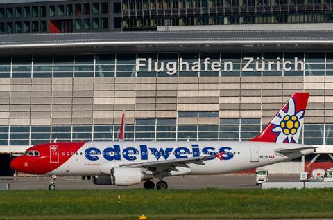 Edelweiss Airbus-c-Flughafen Zurich