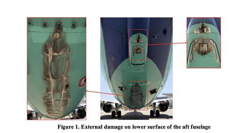 Garuda PK-GNM damage