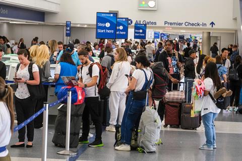 Crowded airport