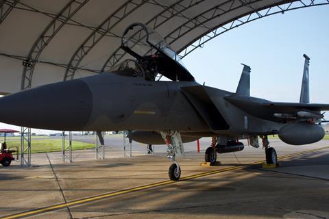 F-15C with IRST Legion Pod c USAF