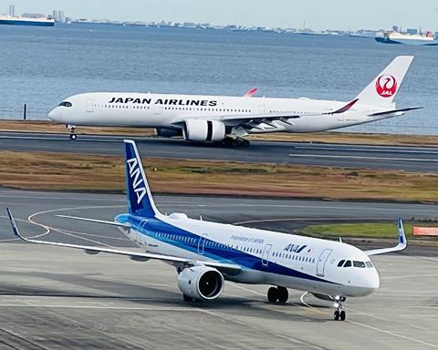 ANA JAL aircraft at Haneda