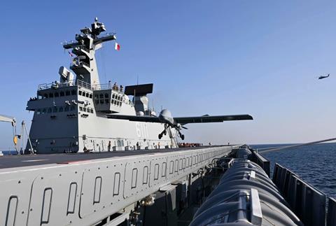 Gray Eagle launch from ROK Navy Dodka